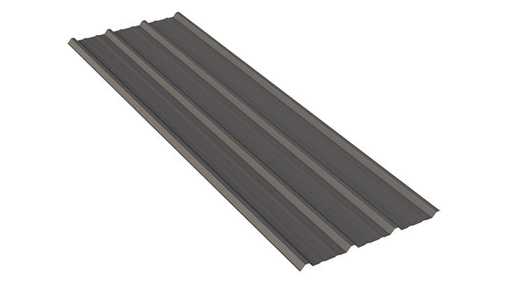 A piece of PBR metal Roofing