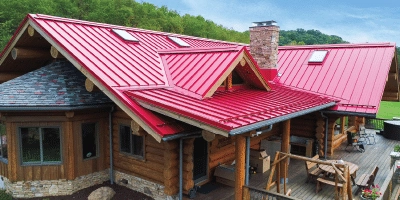 A roof built with Perm Lok sheet metal