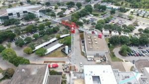 The construction of a flat roof, performed by Alpine Roofing Construction